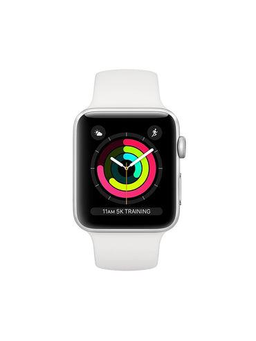 Apple - Apple Watch Series 3 with White Sport Band