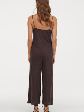 Linen-blend jumpsuit