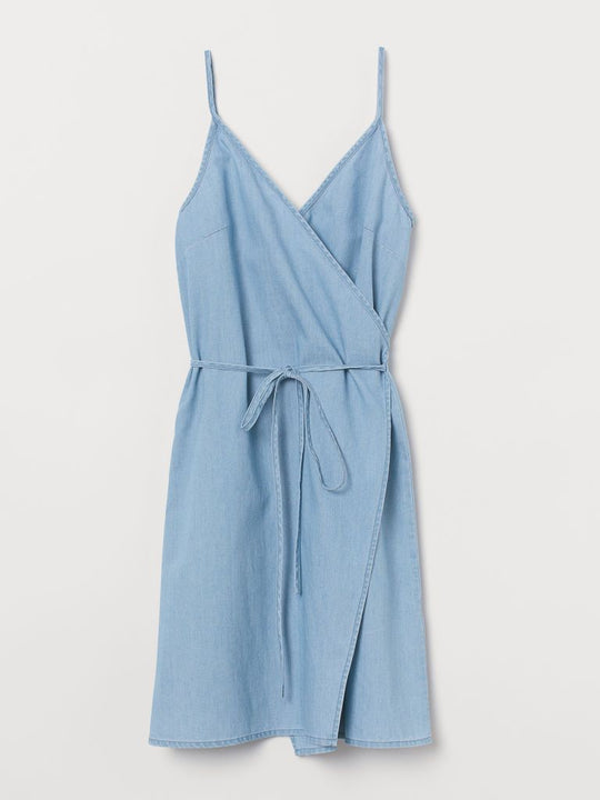 Short wrap dress